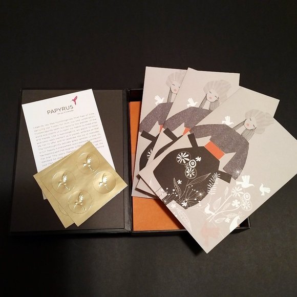 FLASH SALE! NWT Papyrus Notecard Set, 20 - Picture 2 of 9